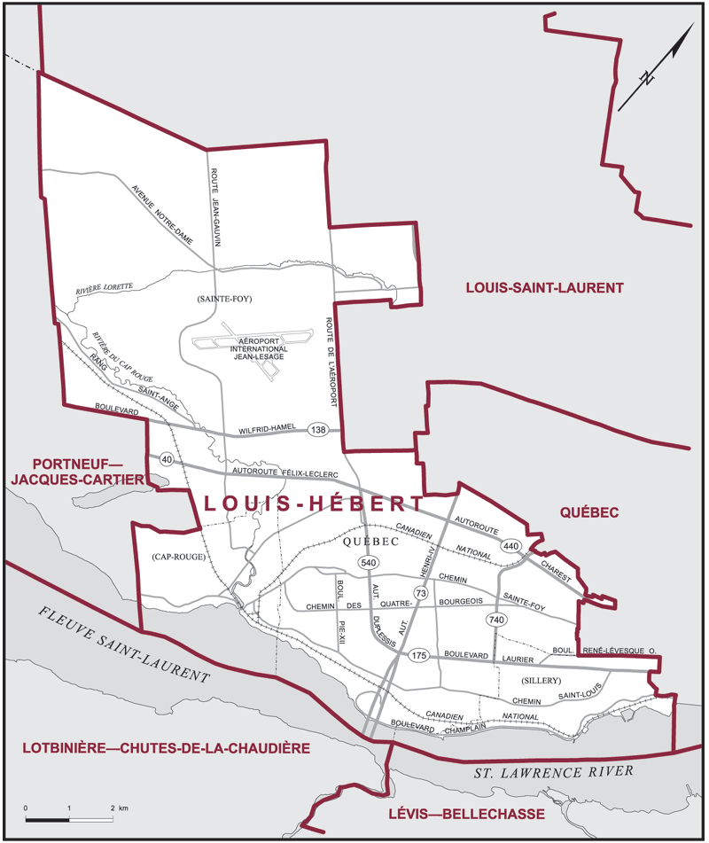 Carte &ndash; Louis-H&eacute;bert, Qu�bec
