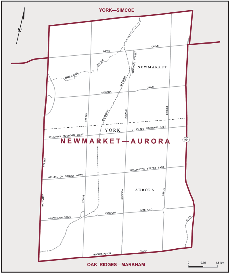 Carte &ndash; Newmarket&ndash;Aurora, Ontario