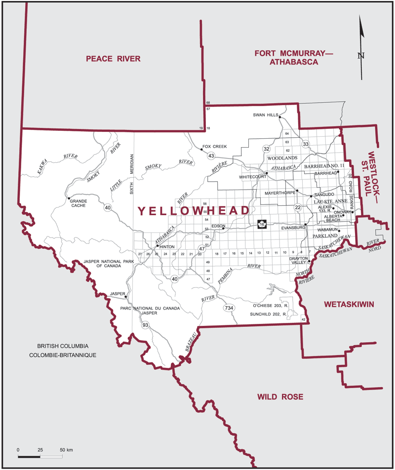 Yellowhead Riding, 2011 - Source: Elections Canada