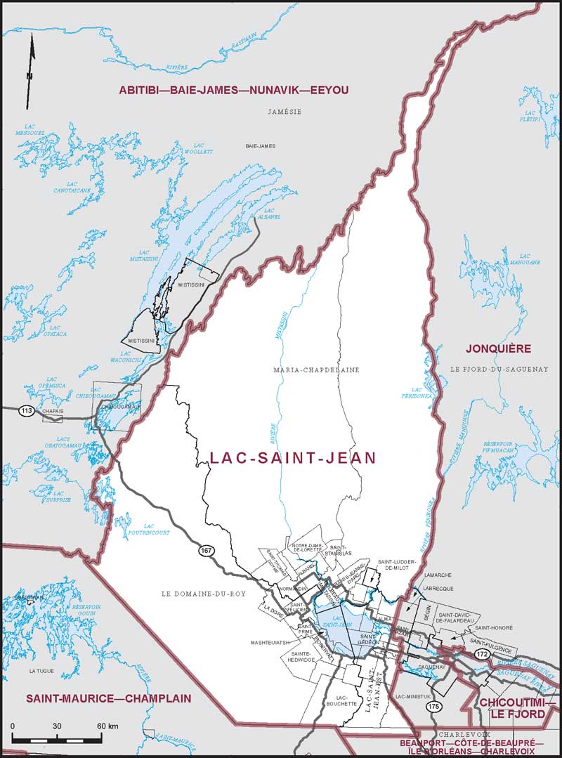 Carte – Lac-Saint-Jean, Qubec