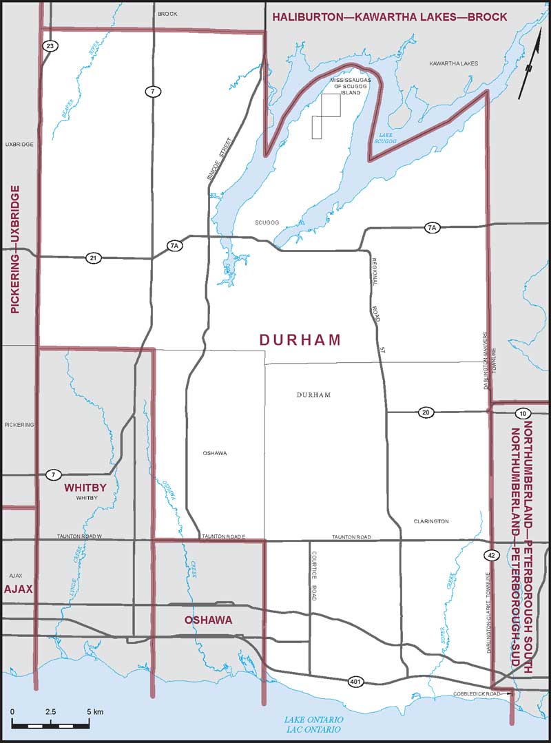 Carte – Durham, Ontario