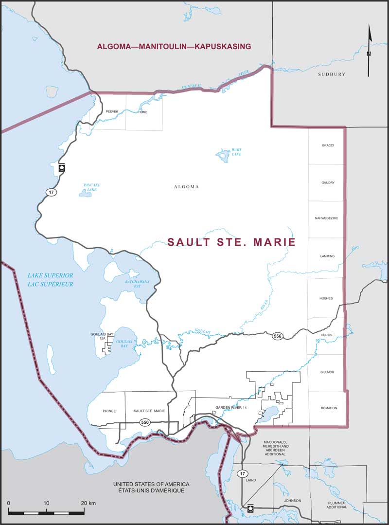 Map – Sault Ste. Marie, Ontario