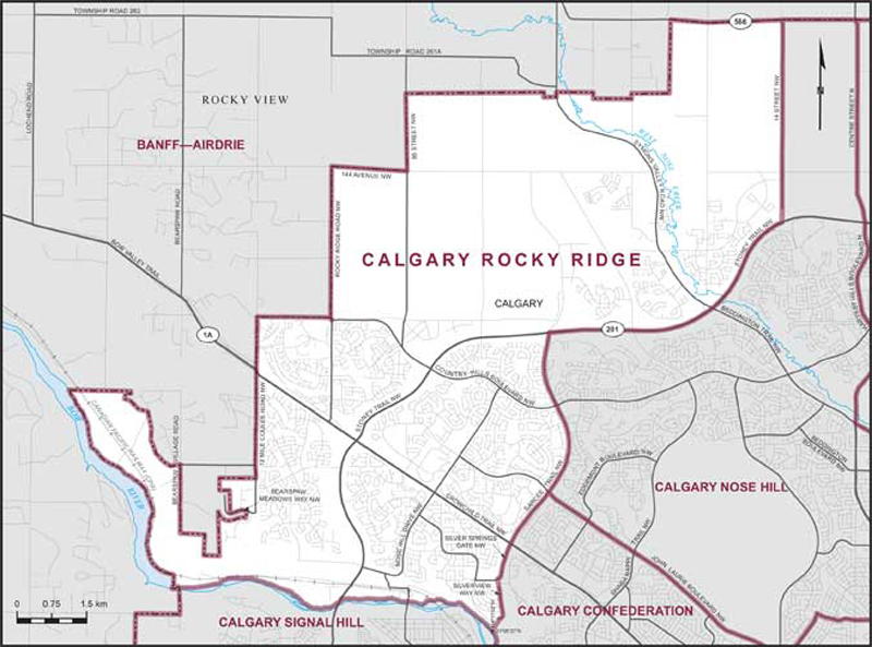 Carte – Calgary Rocky Ridge, Alberta