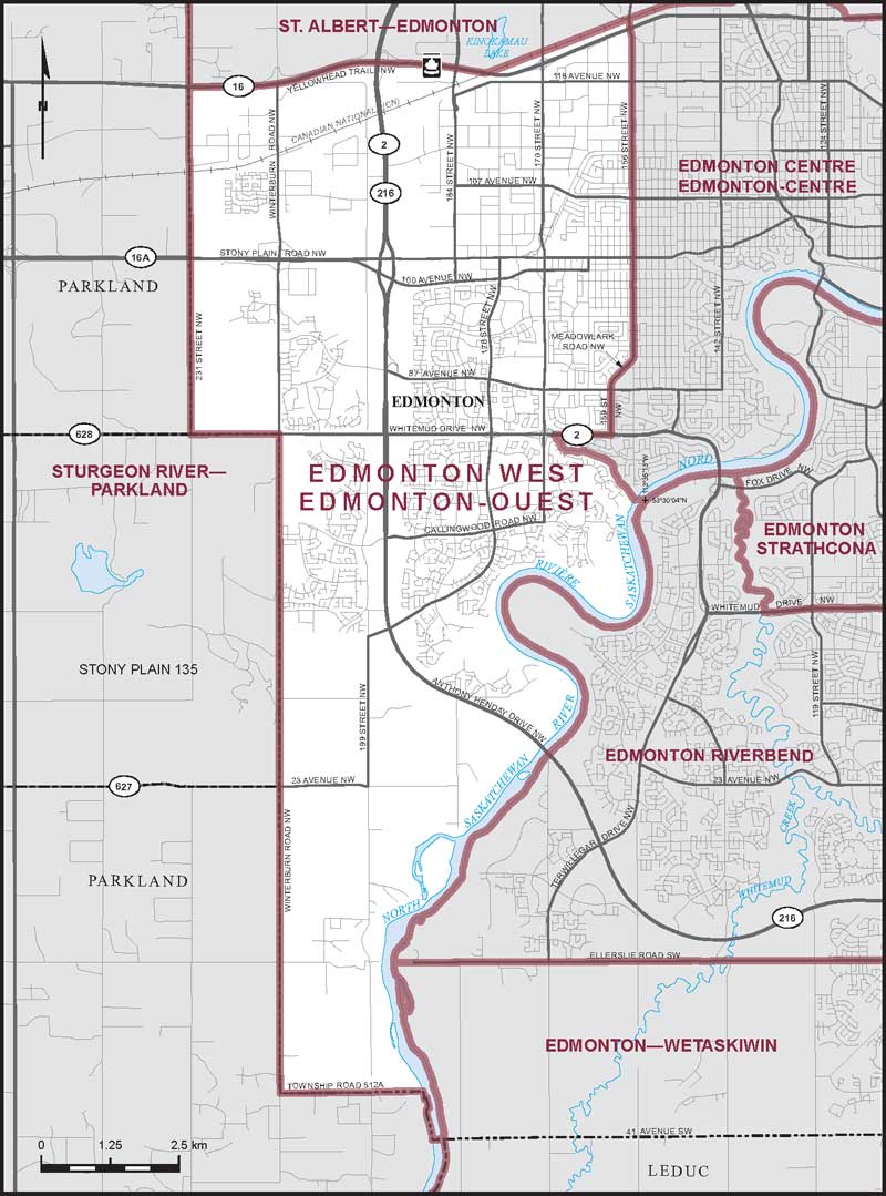 Map – Edmonton West, Alberta