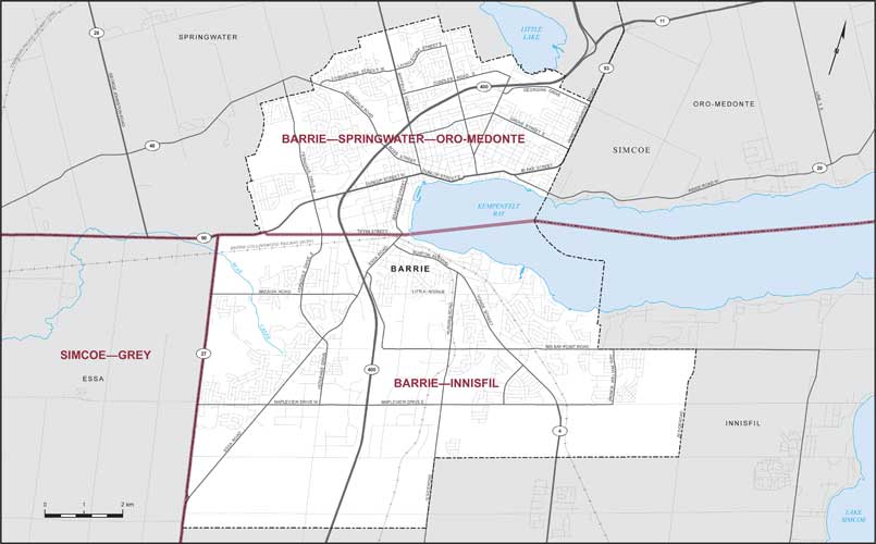 Map – City of Barrie, Ontario