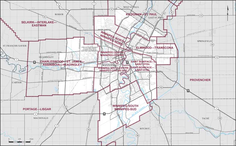 Map – City of Winnipeg, Manitoba