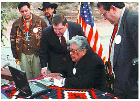 Vote par Internet chez les Navajos, à Window Rock