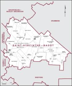 Map - Saint Hyacinthe–Bagot