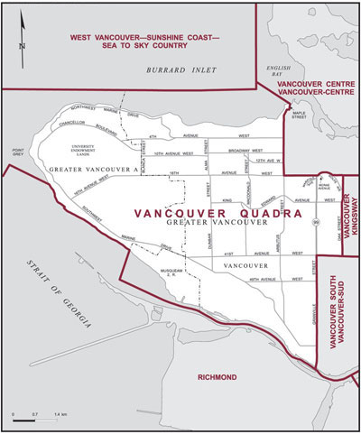 Carte - Vancouver Quadra