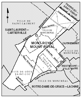 Figure 2 ? Carte locade de Mont-Royal (Québec)