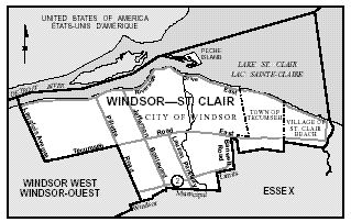 Figure 4 ? Carte locale de Windsor?St. Clair (Ontario)