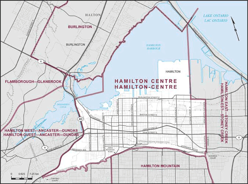 Map de Hamilton-Centre