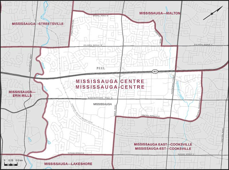 Map of Mississauga Centre