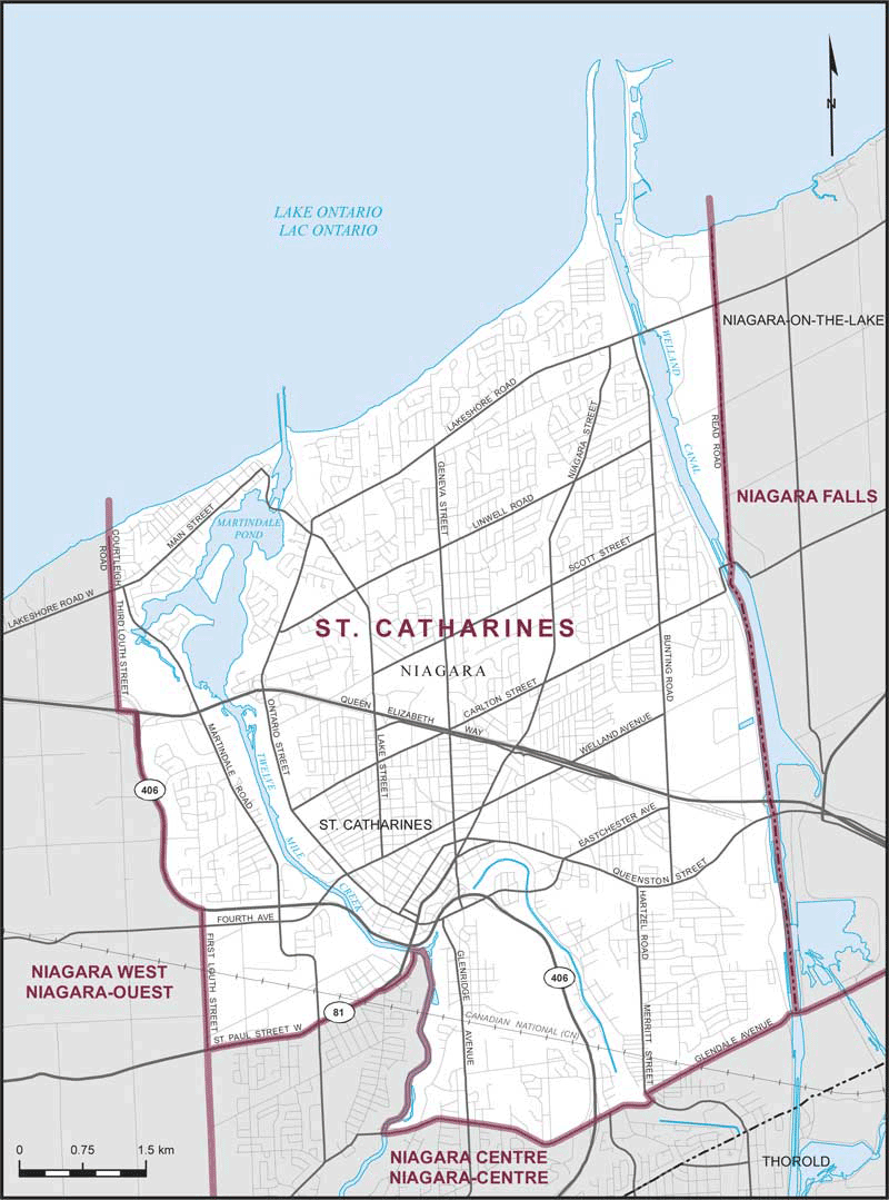 Map of St. Catharines