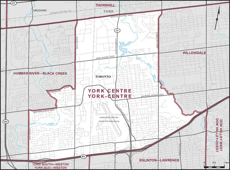 Map of York Centre