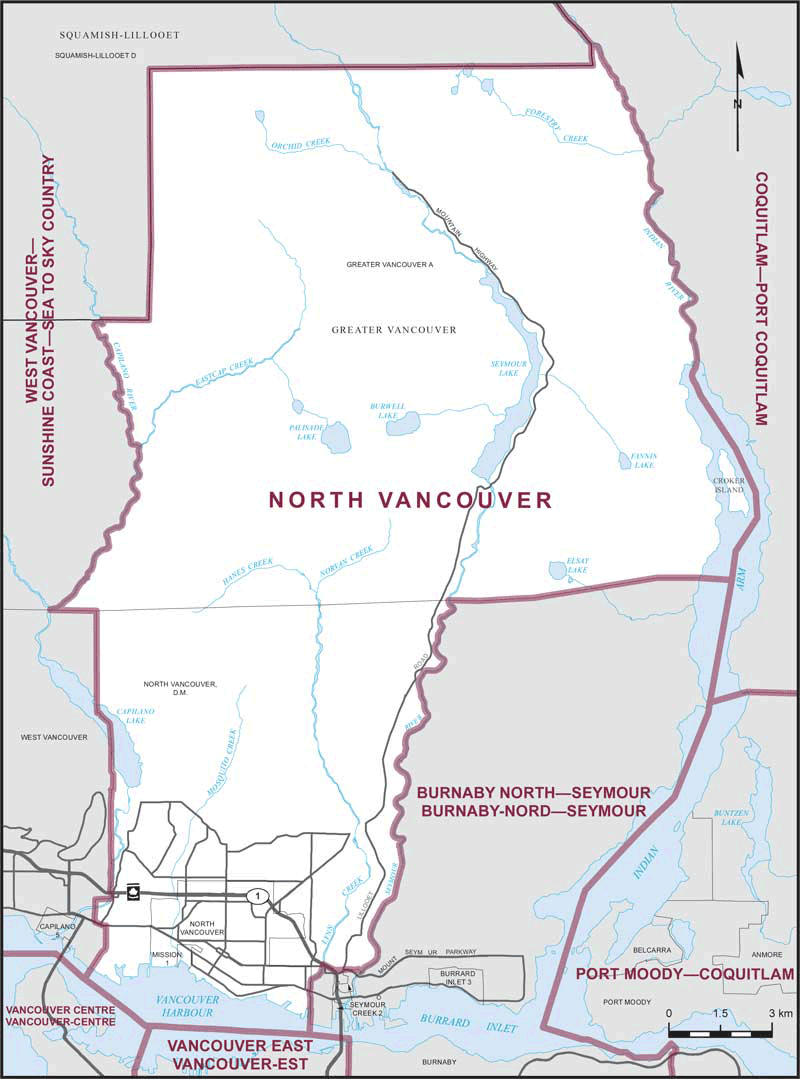 Map de North Vancouver