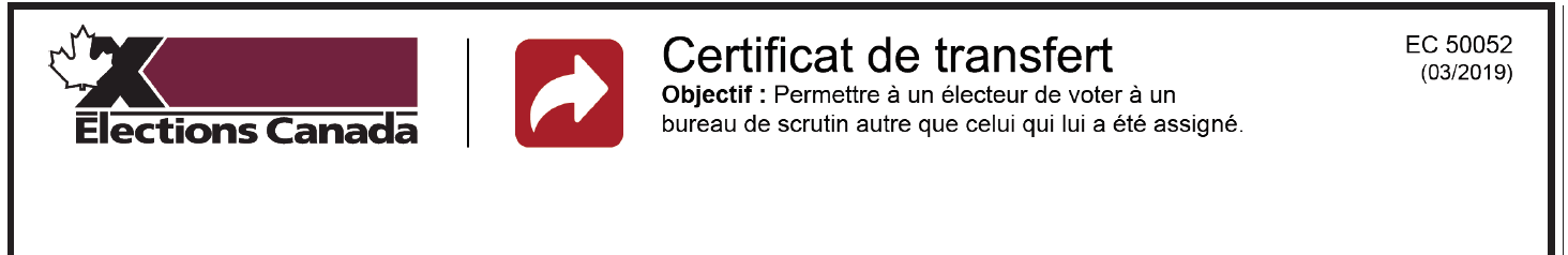 Certificat de transfert