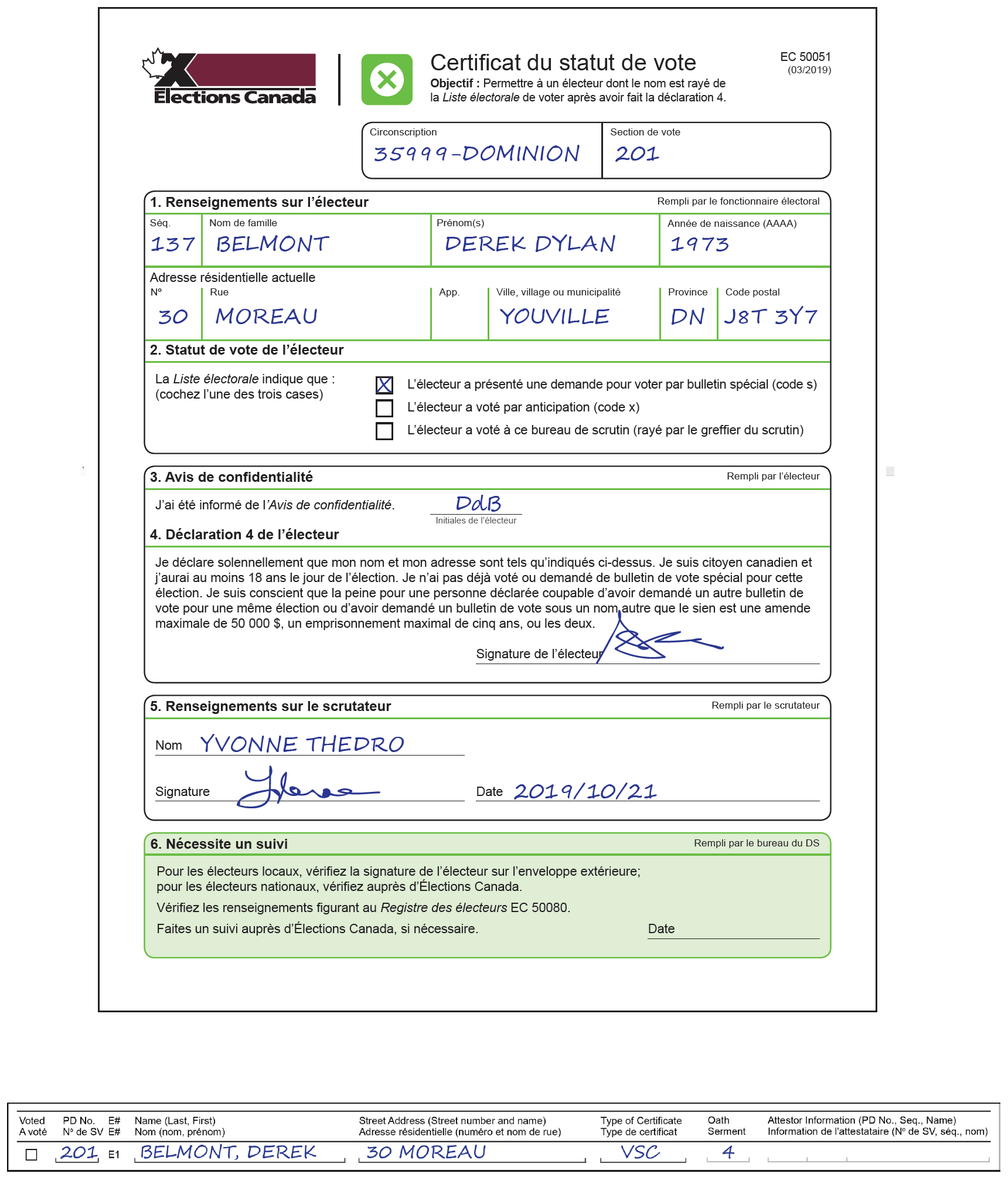 Guide du scrutateur et du greffier du scrutin – Bureau de scrutin ...