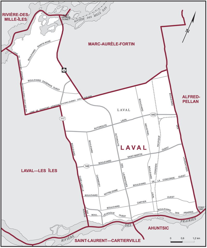 Carte – Laval, Québec