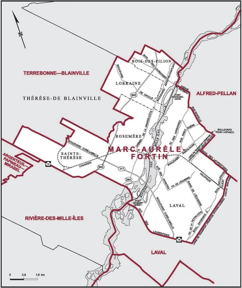 Carte – Marc-Aurèle-Fortin, Québec