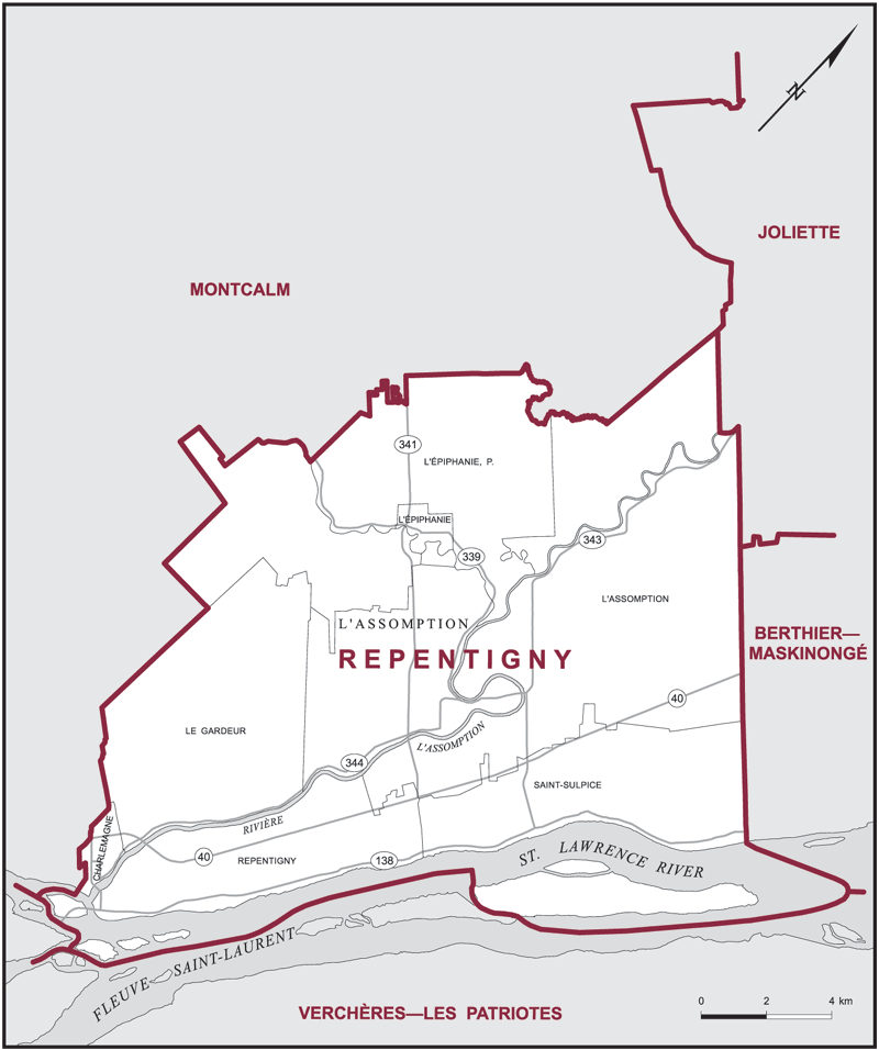 Carte – Repentigny, Québec