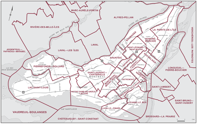 Carte – Montréal, Québec