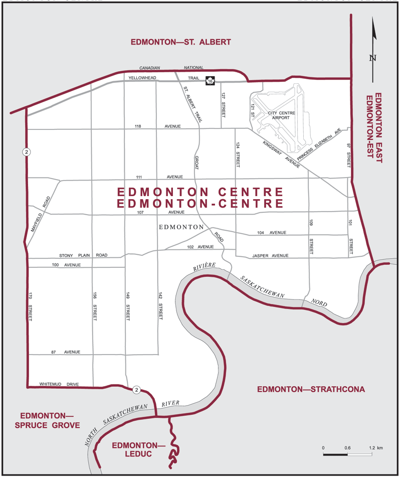 Carte – Edmonton-Centre, Alberta