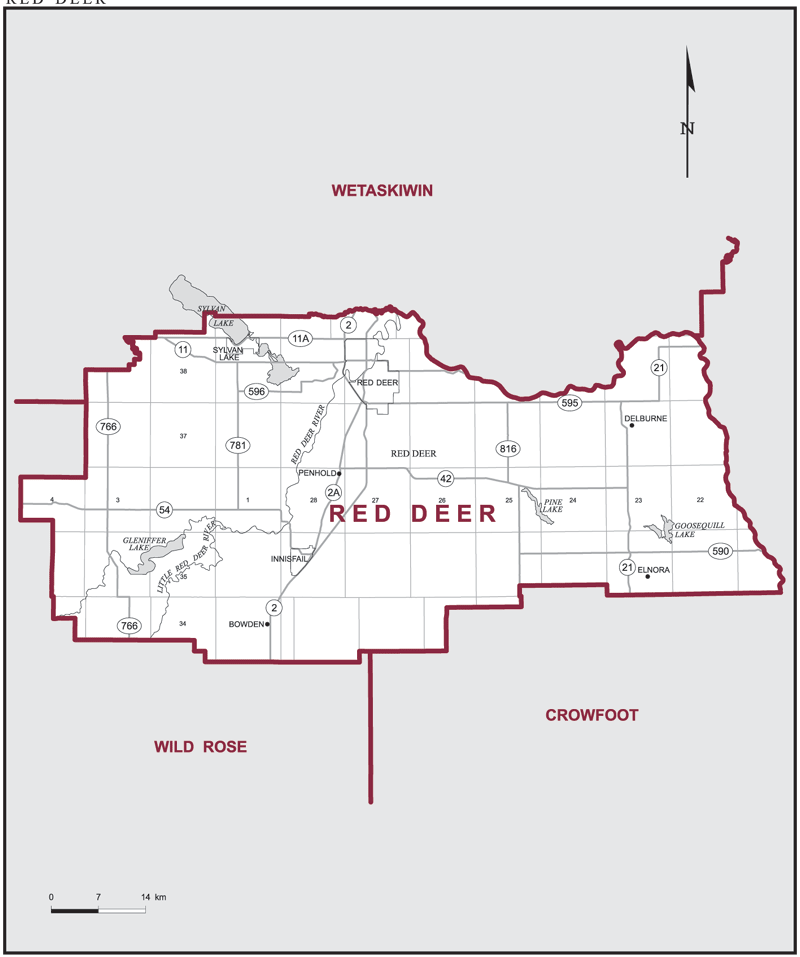 Carte – Red Deer, Alberta