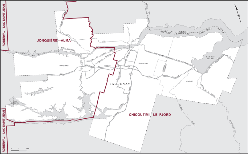 Carte – Saguenay, Québec