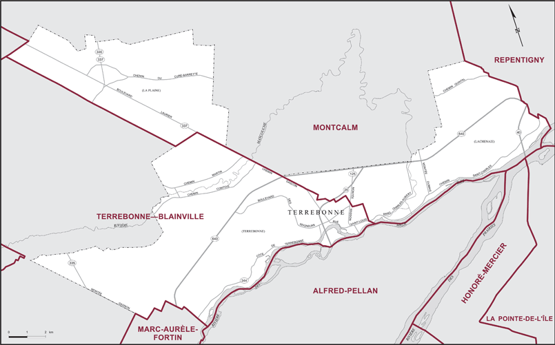 Carte – Terrebonne, Québec