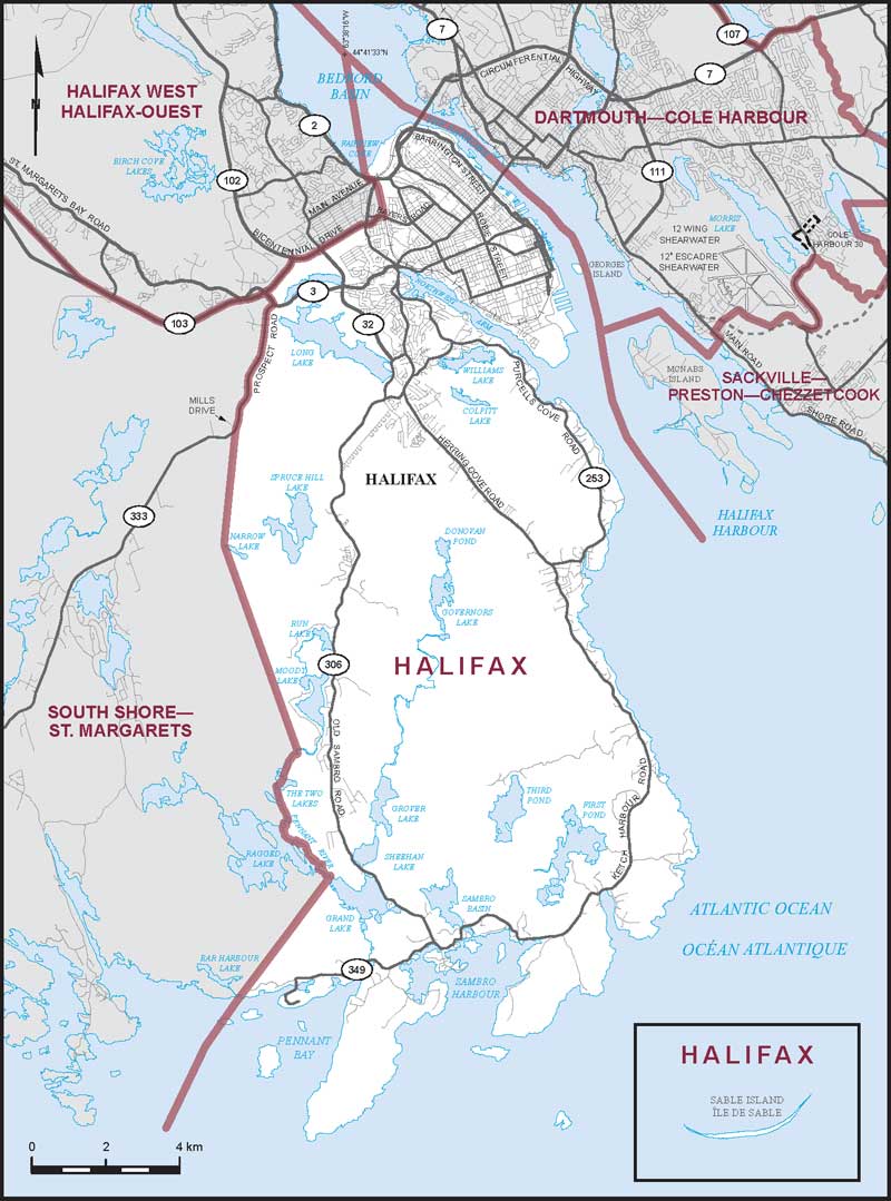 Map – Halifax, Nova Scotia 