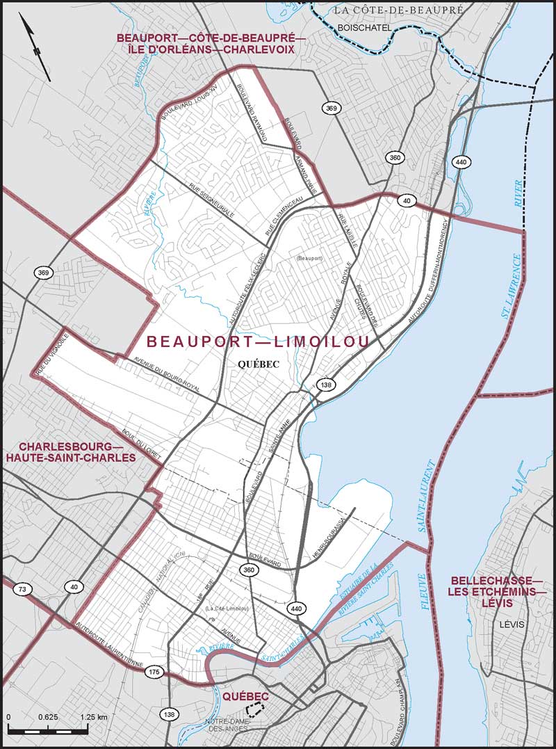 Carte – Beauport–Limoilou, Québec
