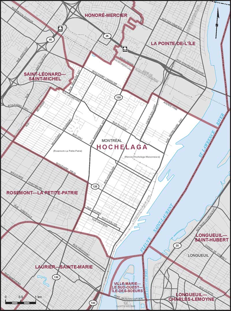 Map – Hochelaga, Quebec