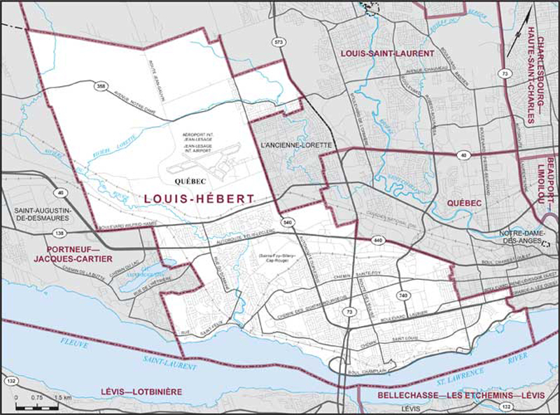 Map – Louis-Hébert, Quebec