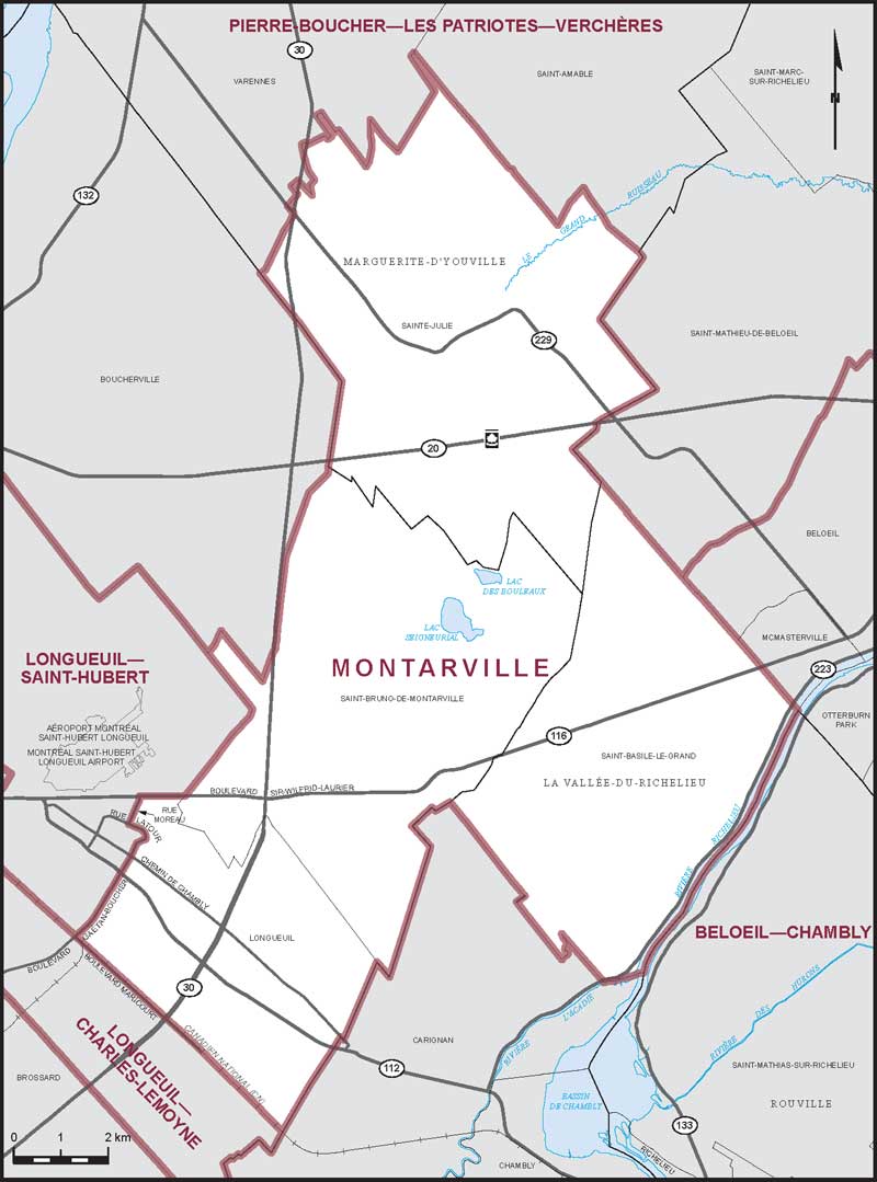 Carte – Montarville, Québec