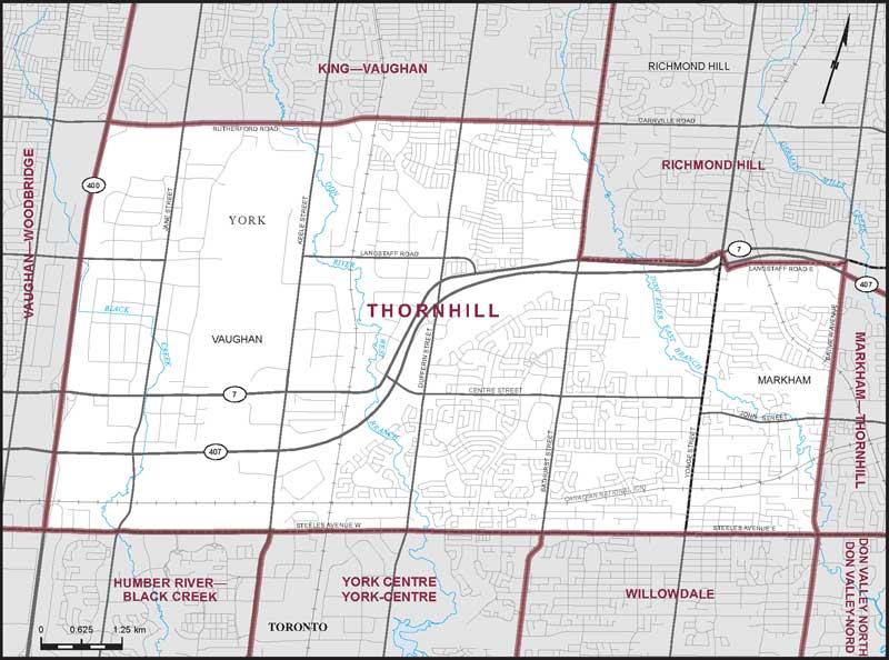 Map – Thornhill, Ontario