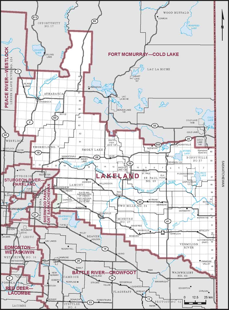Map – Lakeland, Alberta