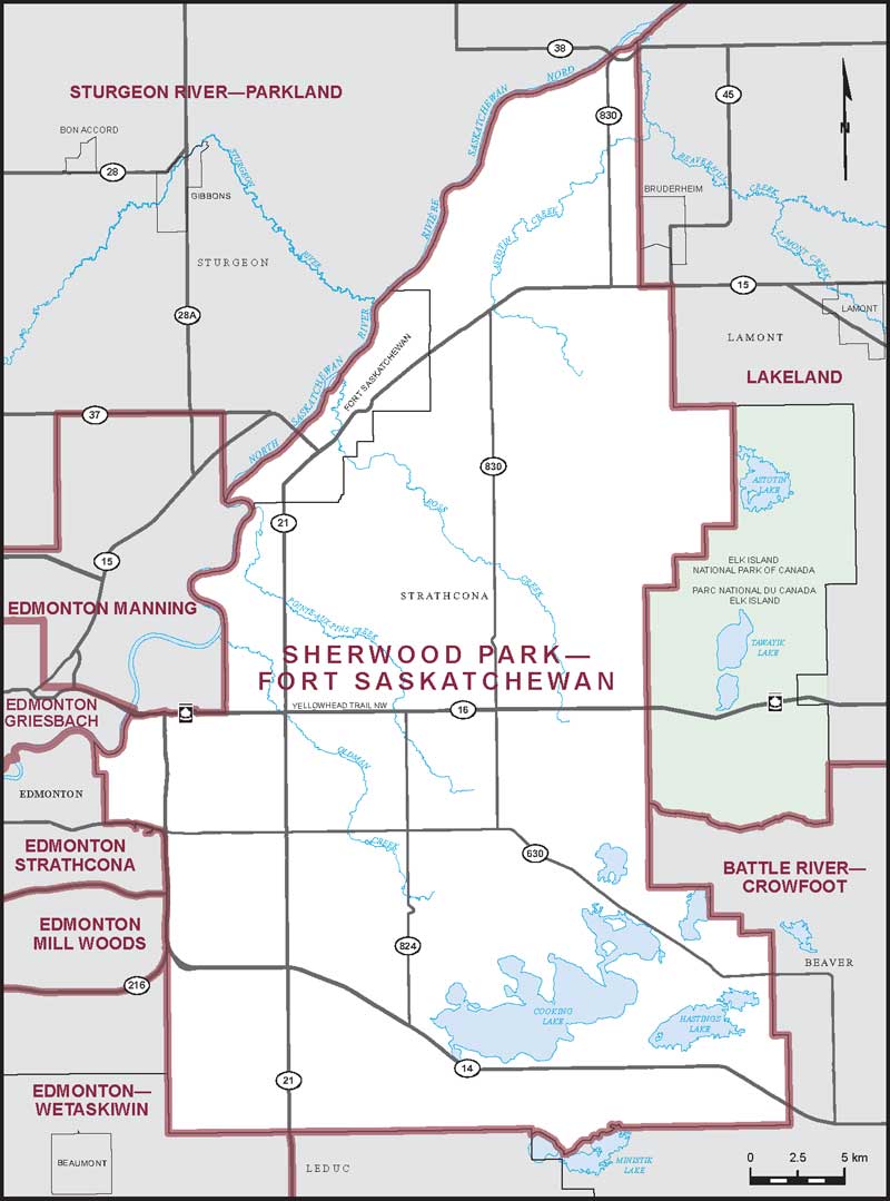 Map – Sherwood Park–Fort Saskatchewan, Alberta