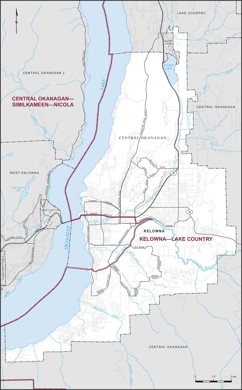 Map – City of Kelowna, British Columbia