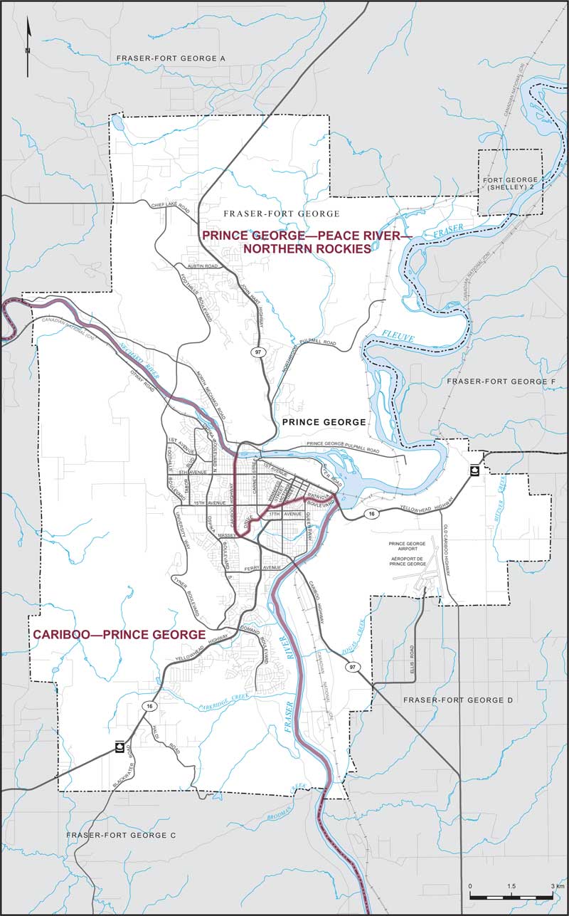 Map – City of Prince George, British Columbia