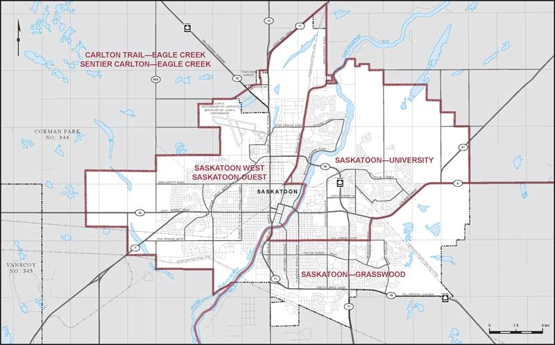 Map – City of Saskatoon, Saskatchewan