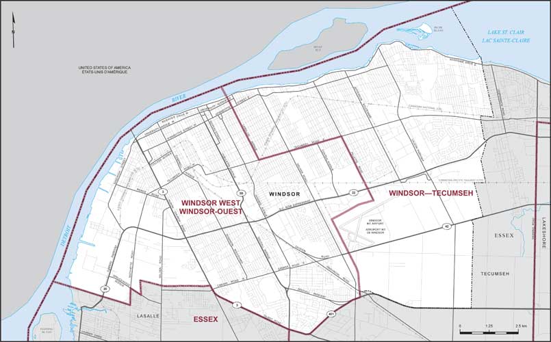 Map – City of Windsor, Ontario