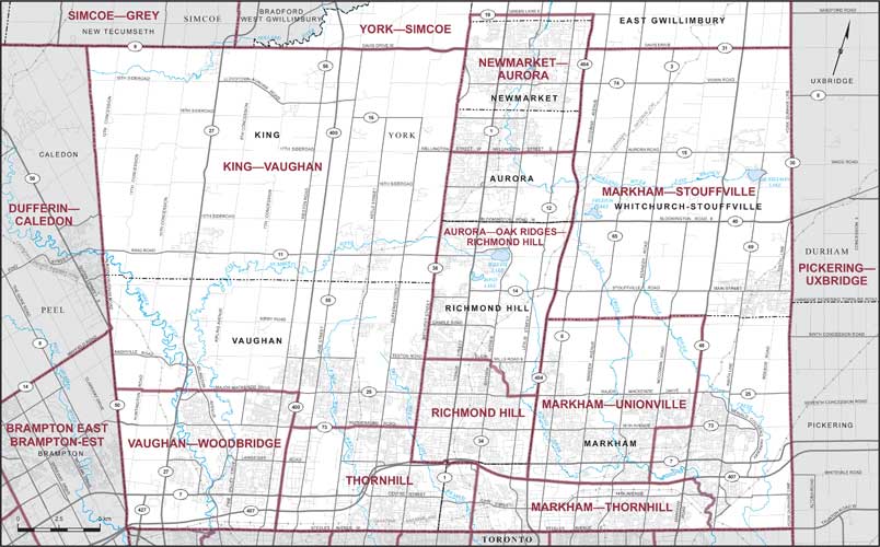 Map – Regional Municipality of York (Part), Ontario