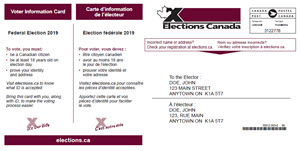 Voter information Card