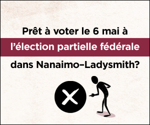 Annonce numérique d'Élection  partielle dans Nanaimo–Ladysmith (jour de l'élection)