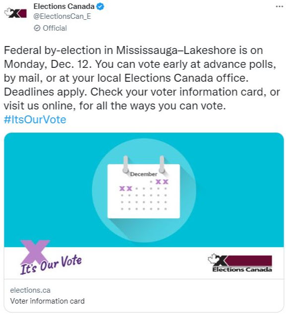 By-election (Early Voting Options)
