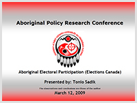 Aboriginal Electoral Participation
