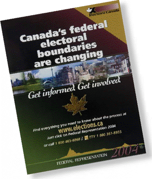 Following publication of the 2001 census, federal electoral boundaries were readjusted